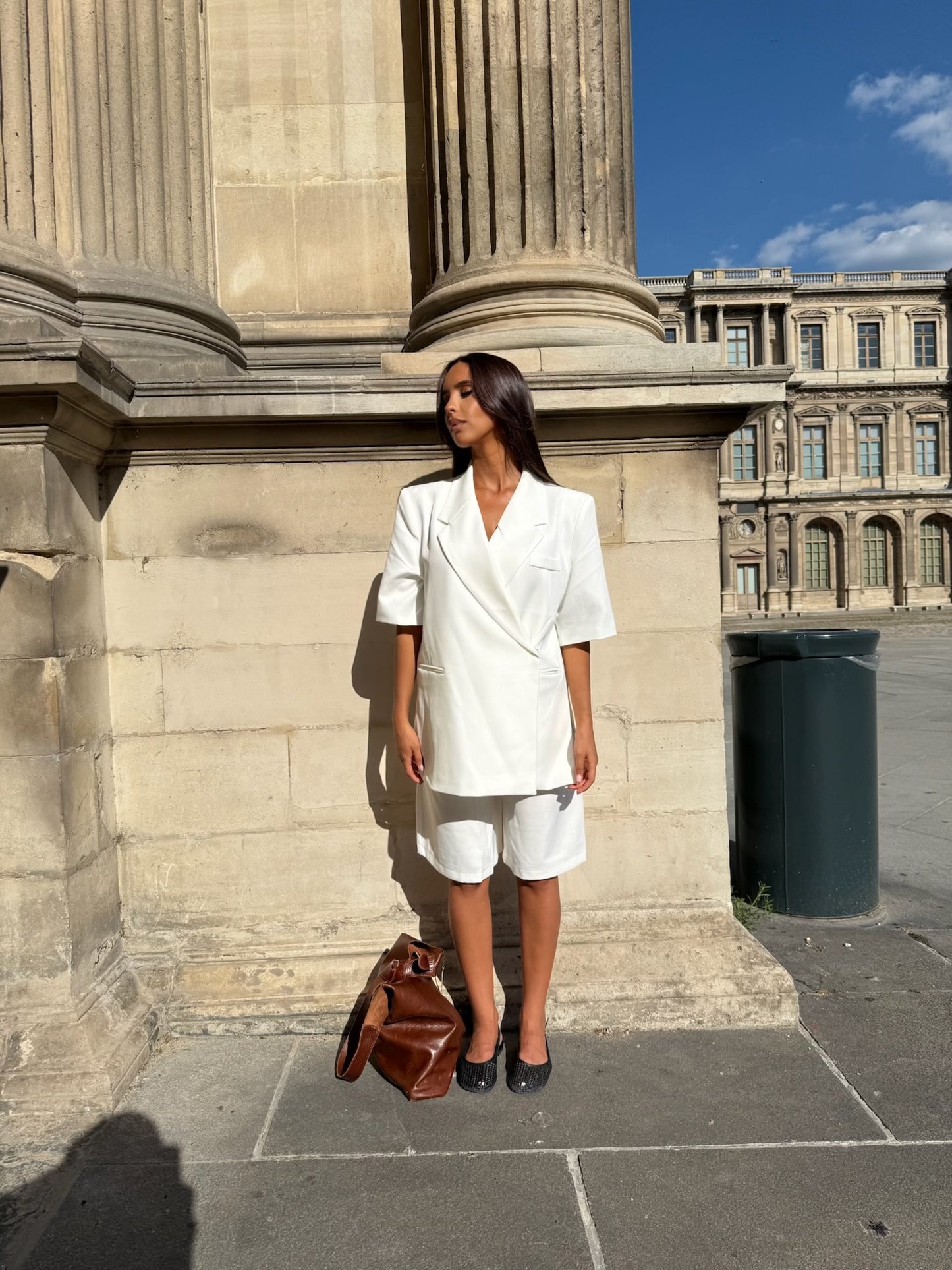 BLAZER manches courtes [ Blanc]