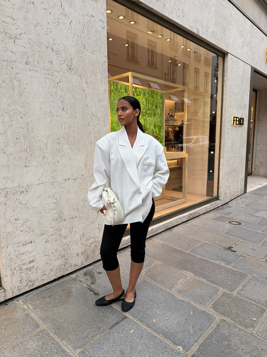 Blazer maxi  oversize [ Blanc]