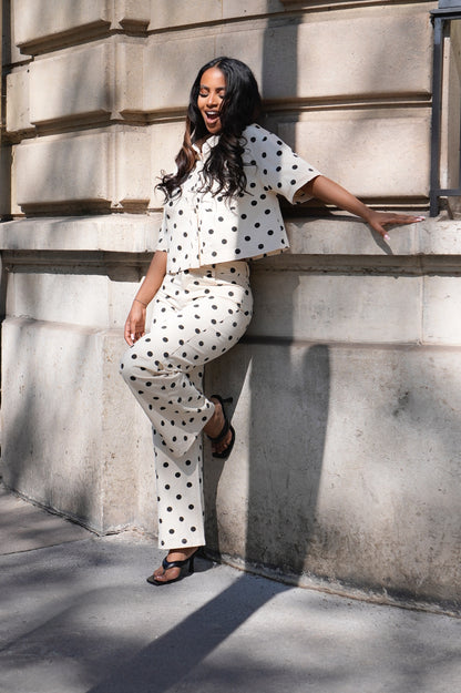 Ensemble jean à petit pois