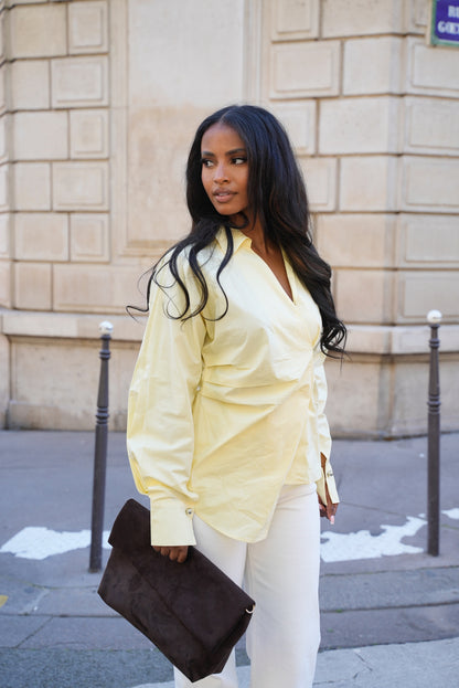 Chemise asymétrique [ Jaune]