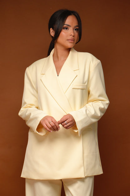 Blazer portefeuille [Jaune]