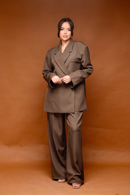 Blazer portefeuille [ Marron]