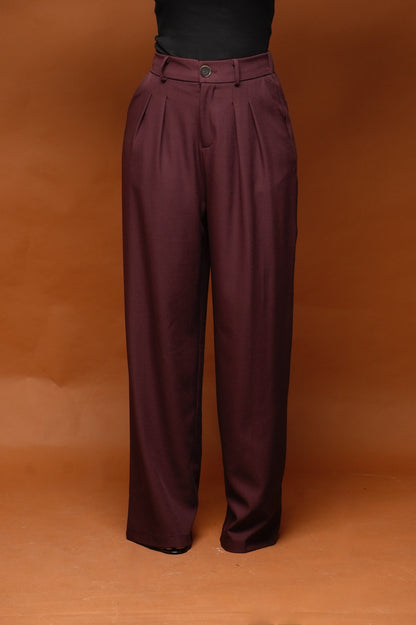 Pantalon tailleur [ Bordeau ]