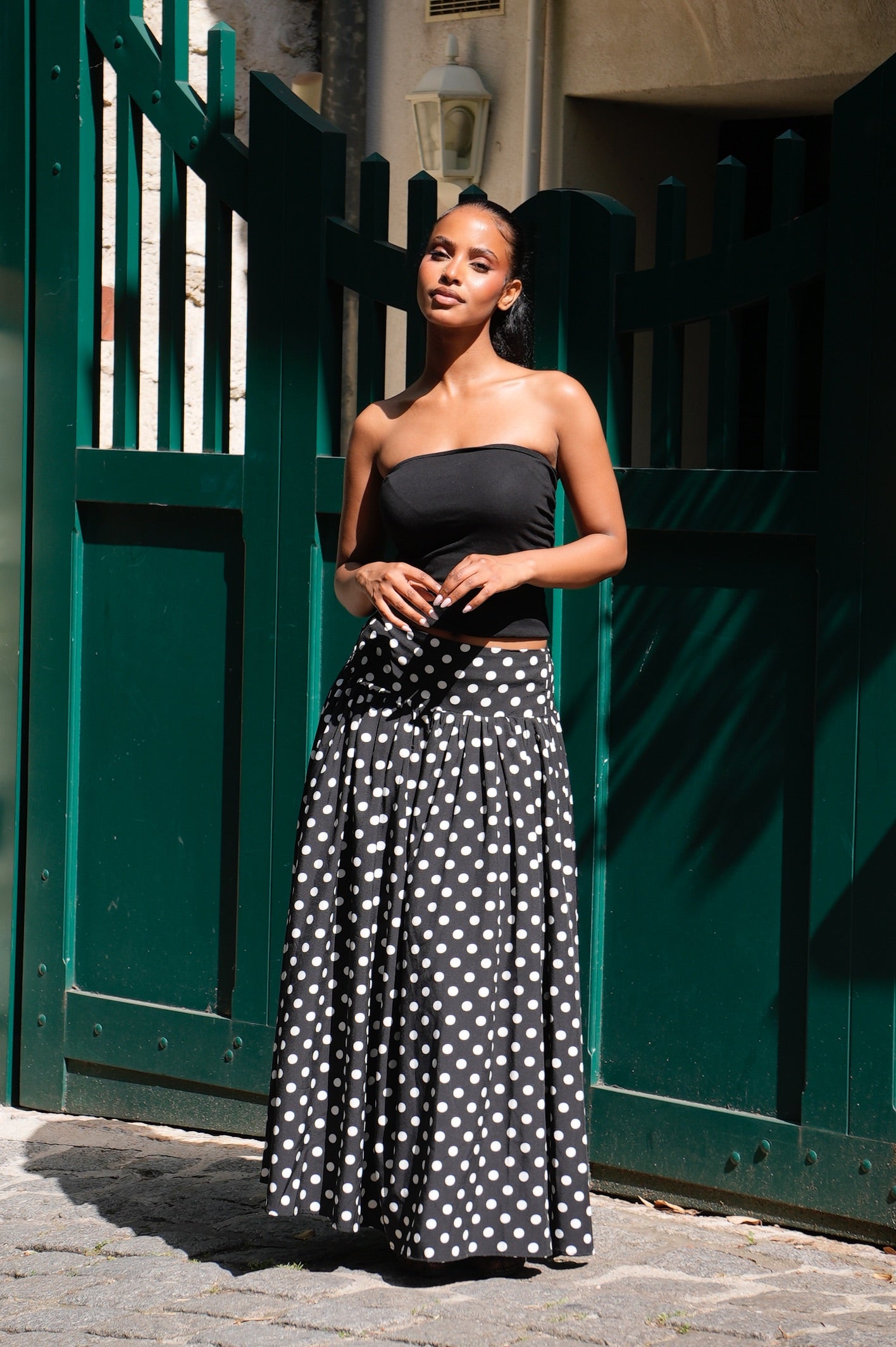 Jupe à pois