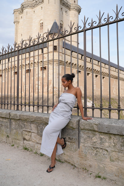 Robe en lin [ Bleu]