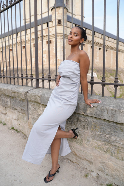 Robe en lin [ Bleu]