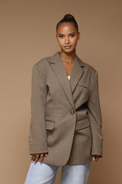 Blazer deux pièces [Marron]
