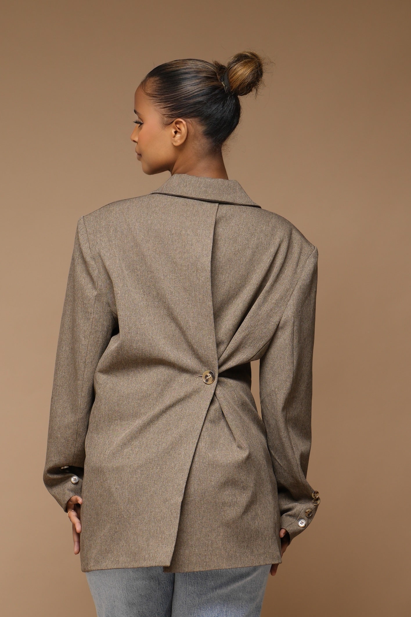 Blazer deux pièces [Marron]