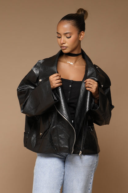 Blouson oversize [ Noir]