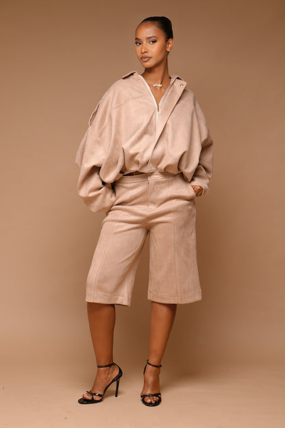 Bermuda daim [ Taupe]