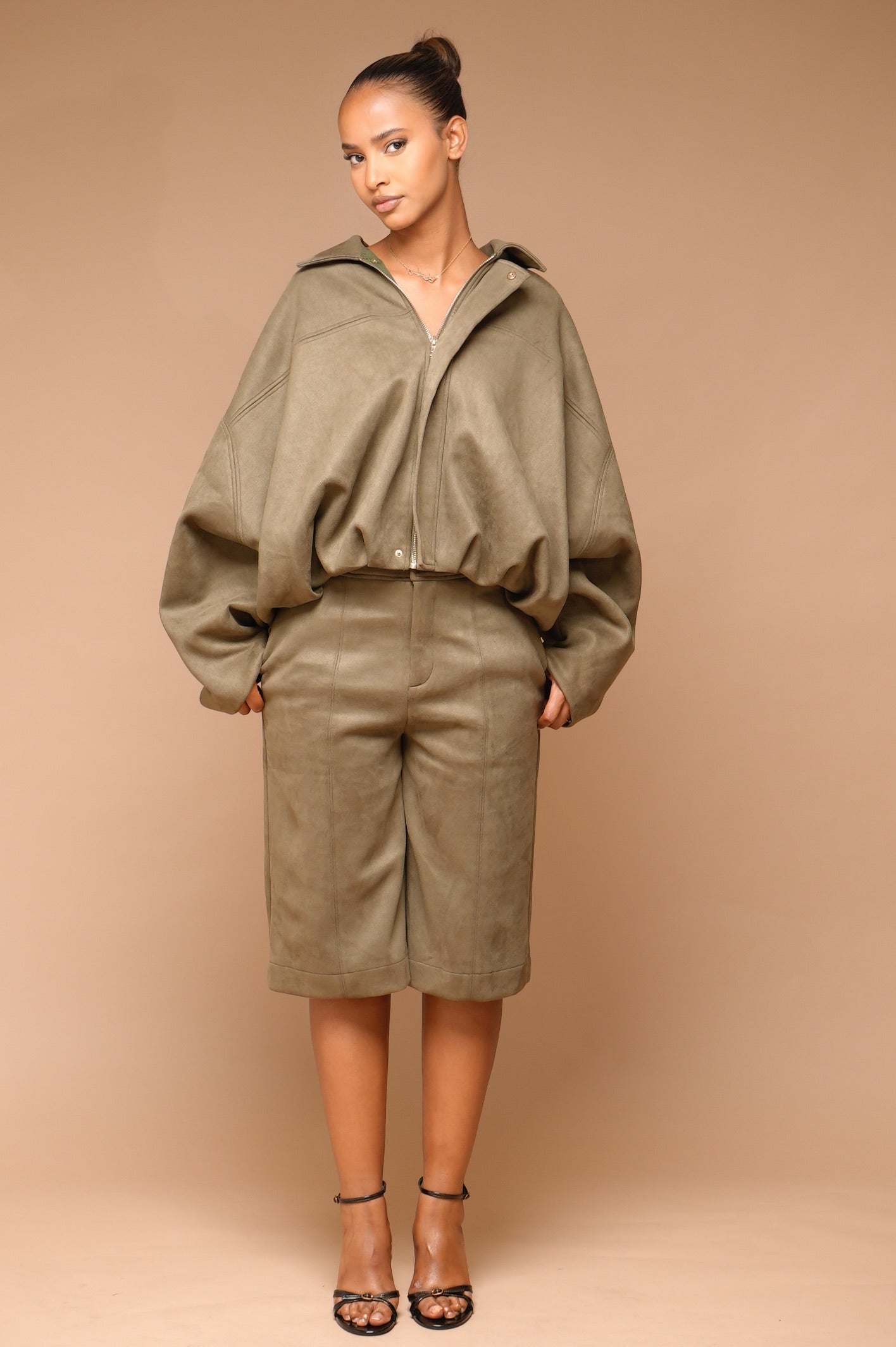 Bombers daim [ Vert]