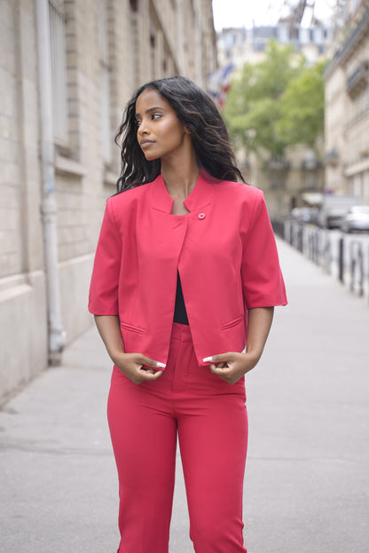 Veste courte à manches [ Blanc]