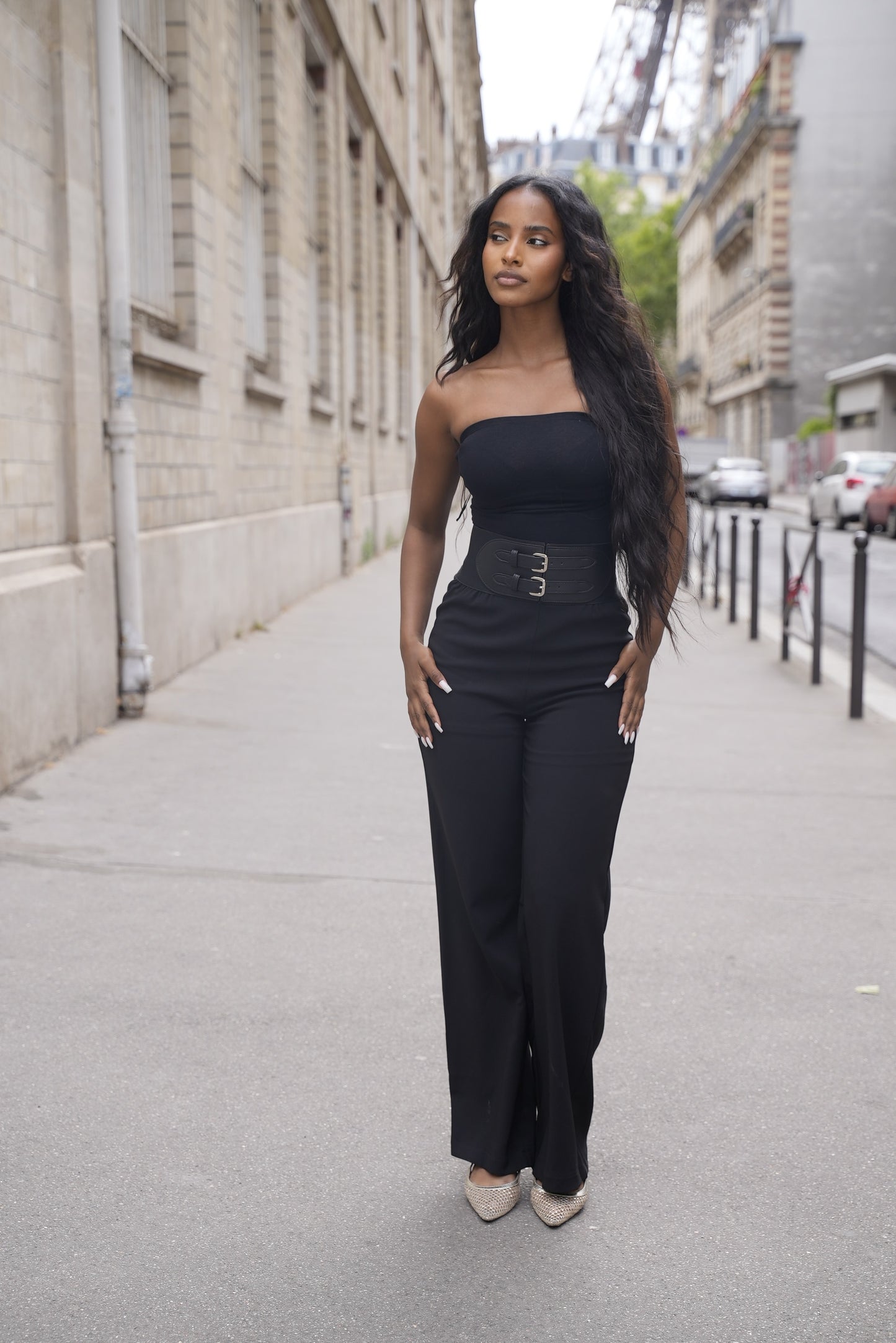 Pantalon à ceinture