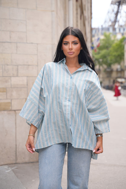 Chemise oversize [ Bleu]