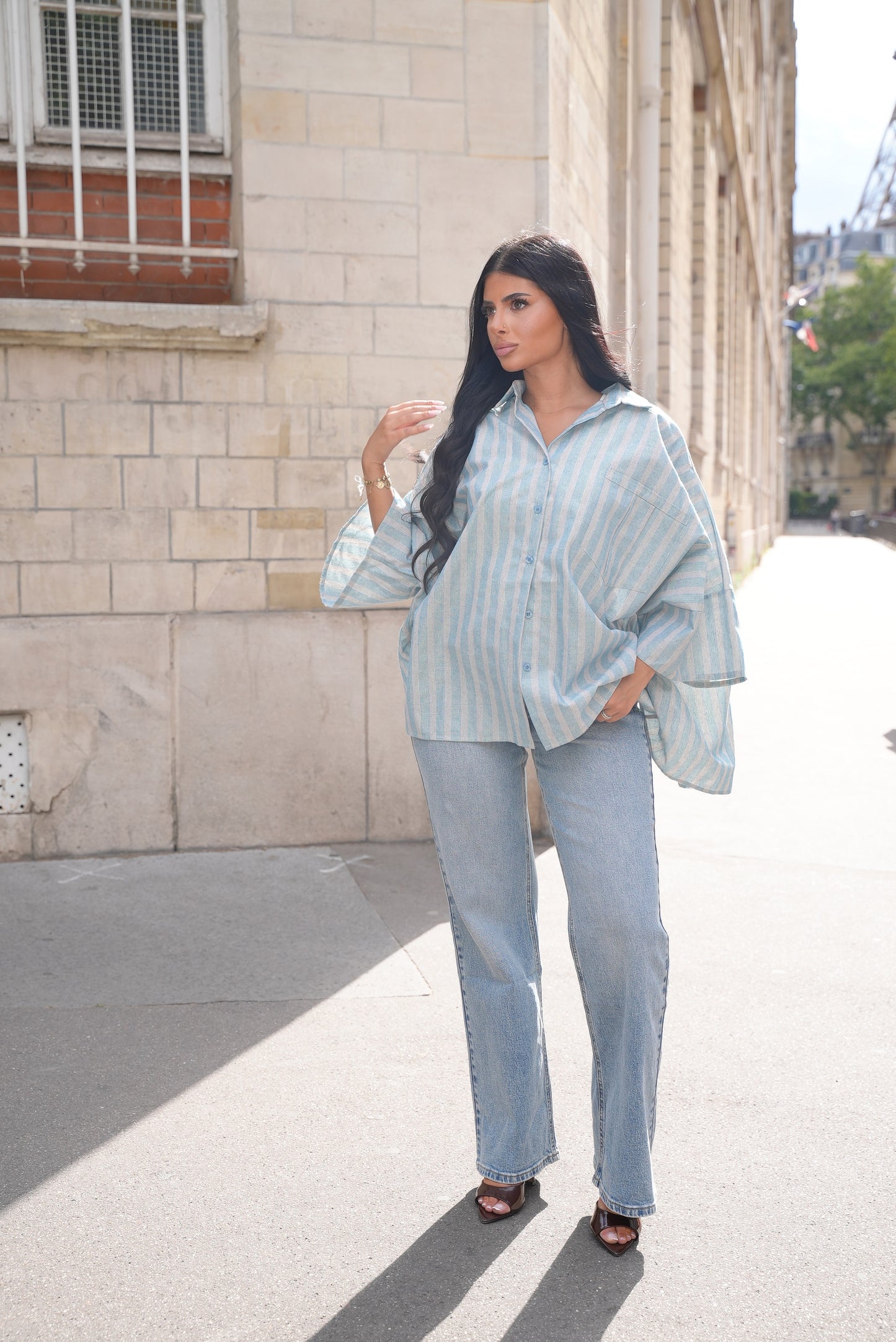 Chemise oversize [ Bleu]