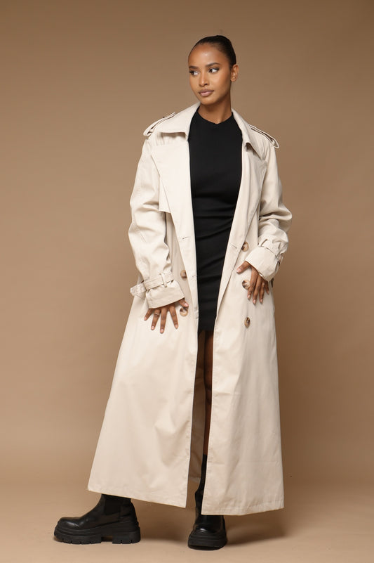 Trench coats oversize [Beige]