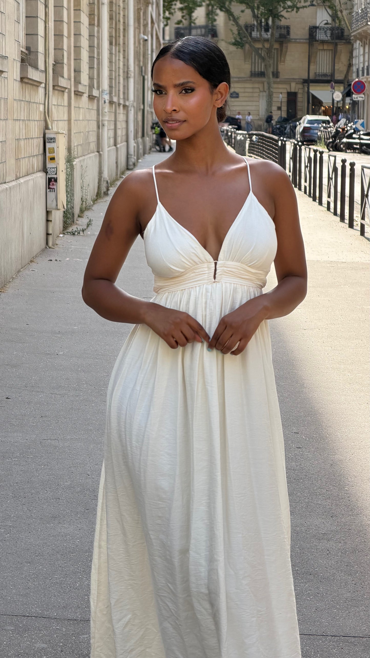 Robe fluide [Ecru]