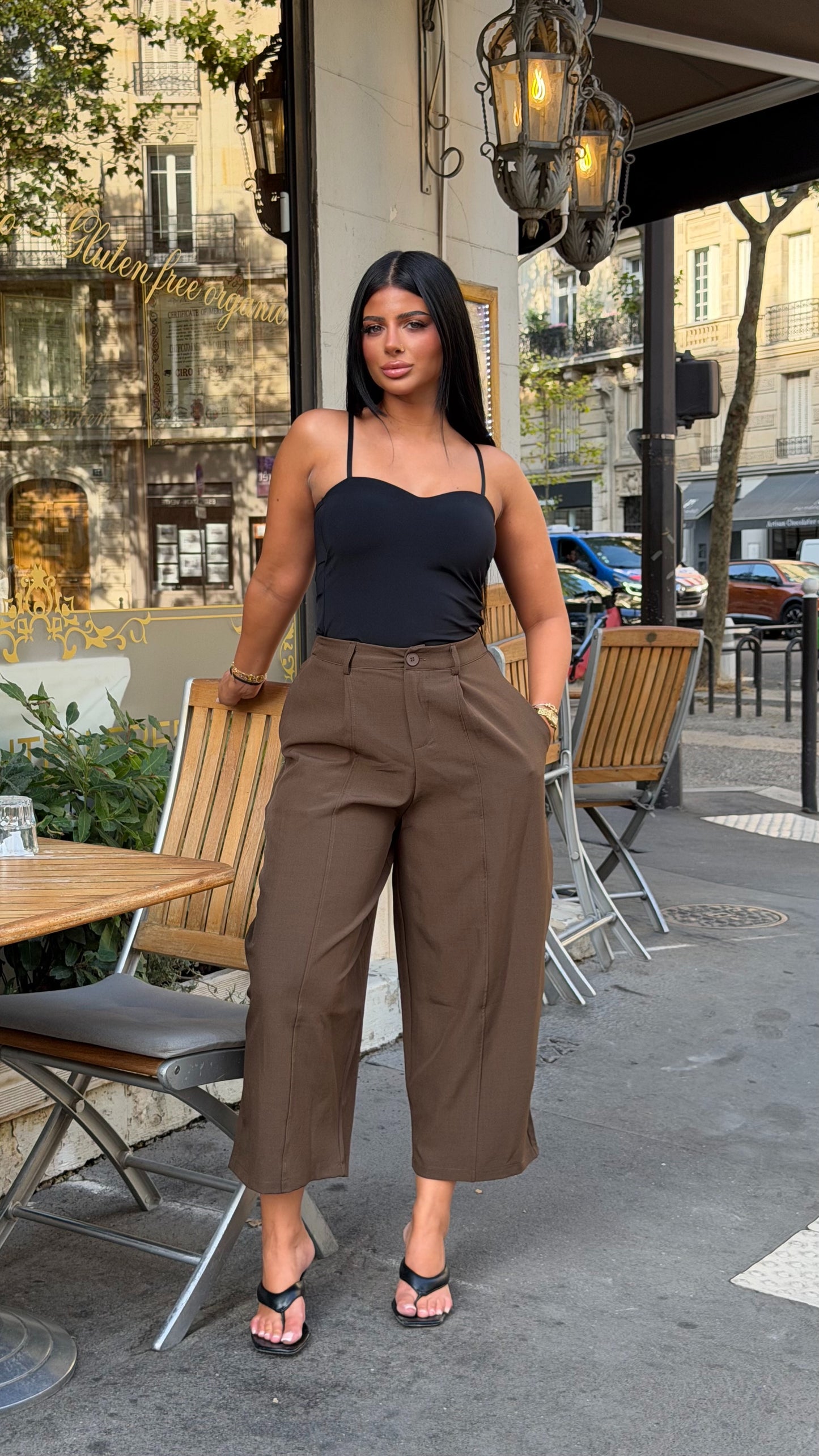 Pantalon ballon 7/8 [Marron]