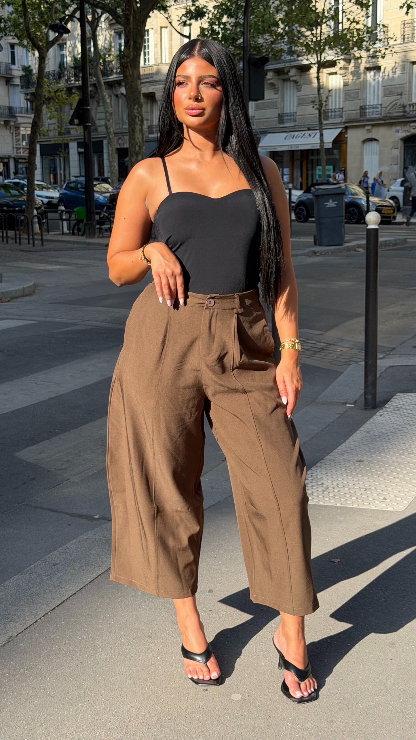 Pantalon ballon 7/8 [Marron]
