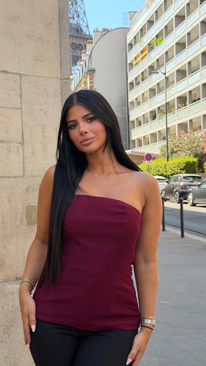 Bustier [bordeaux]