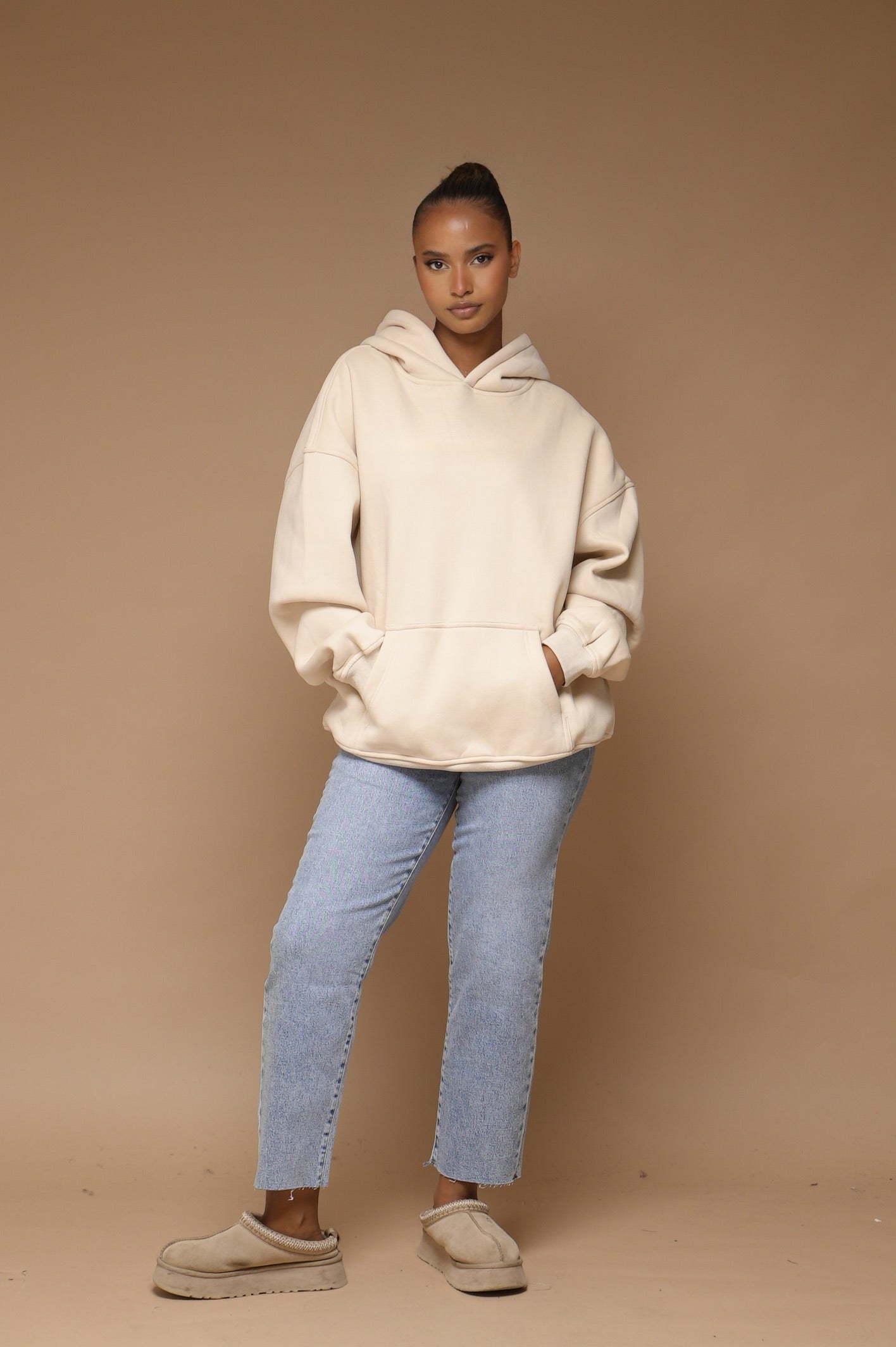 Sweet à capuche [ Beige]