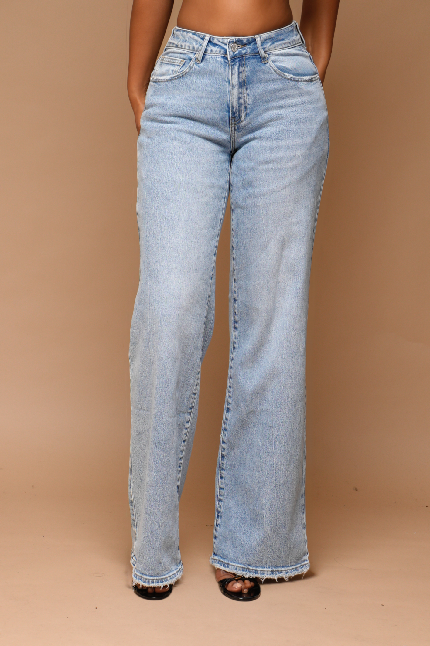 Jean  Wide leg [ Bleu clair W331]