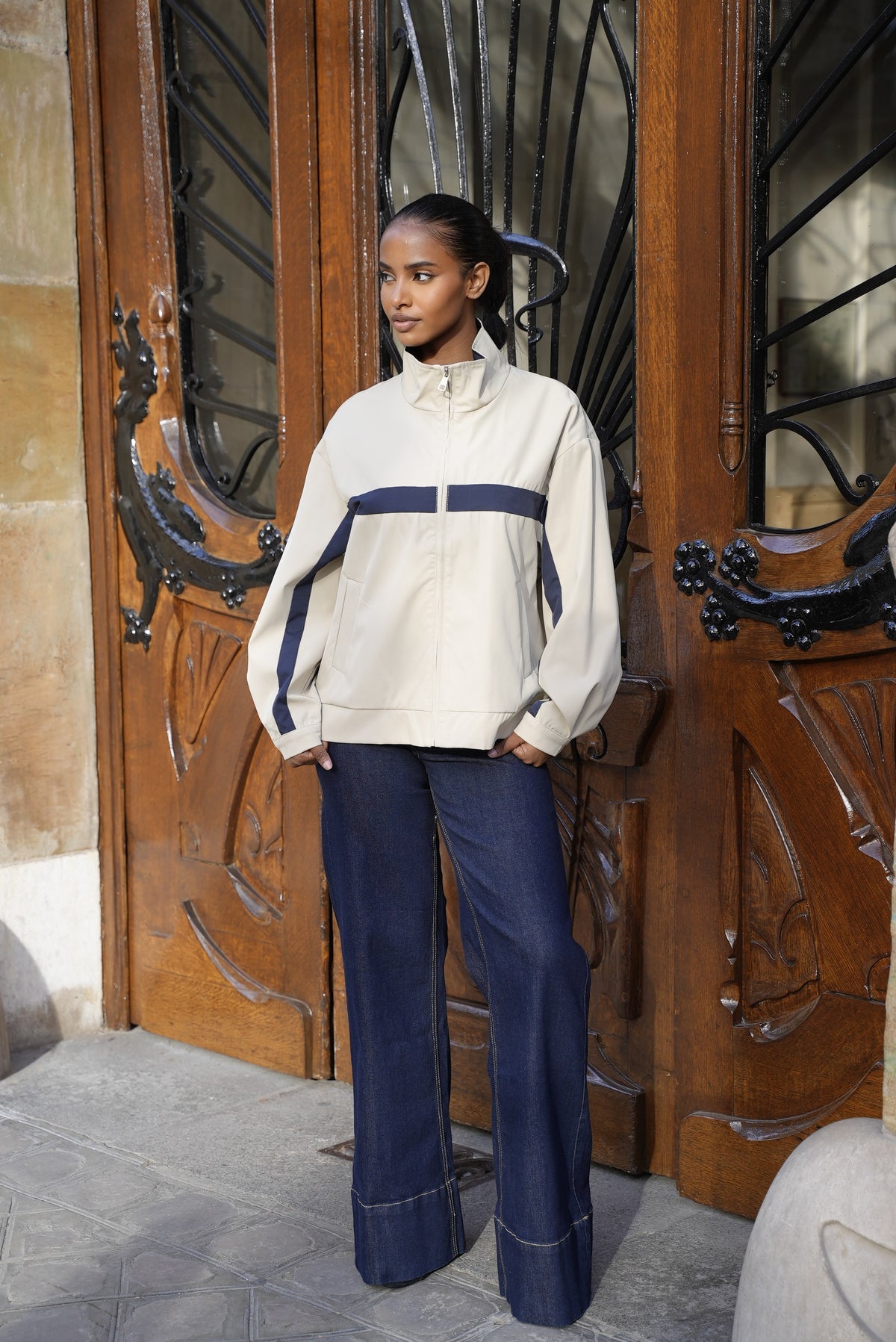 Veste bicolore
