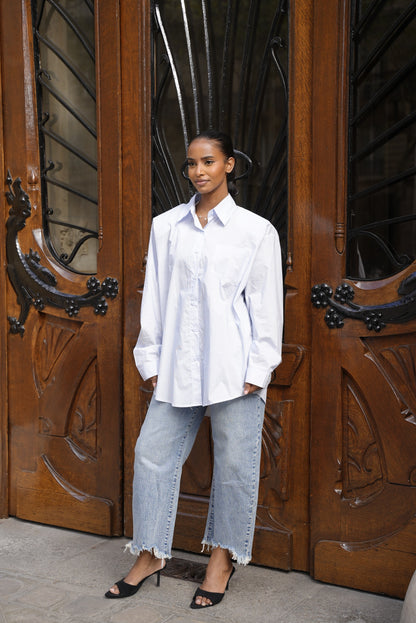 Chemise oversize [ Bleu ]