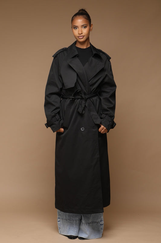 Trench coats oversize [Noir]