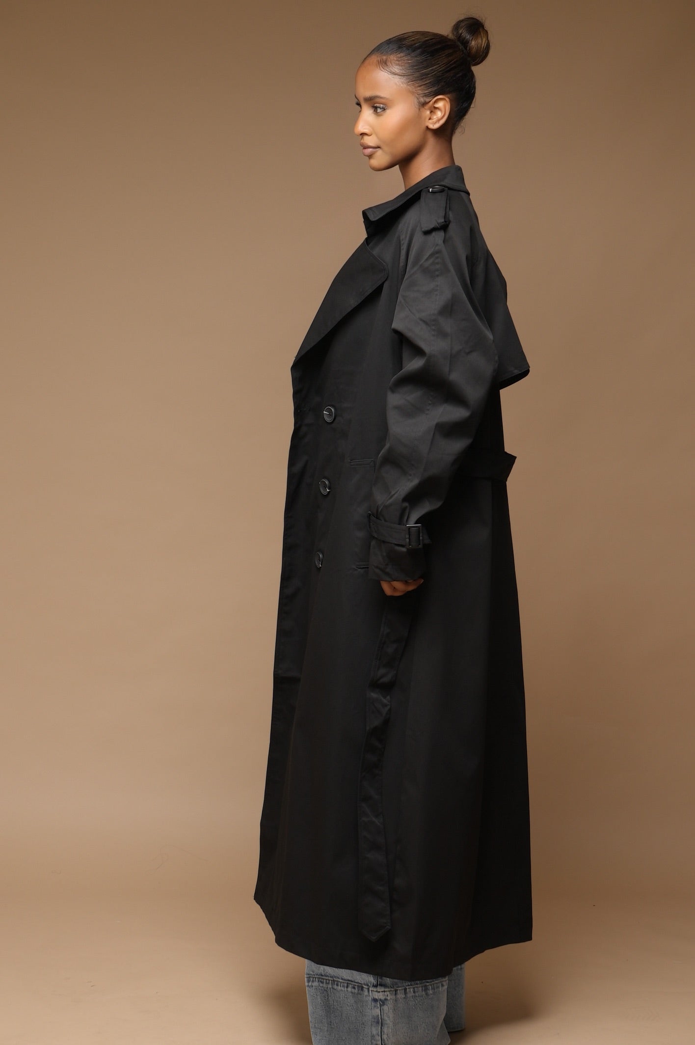 Trench coats oversize [Noir]