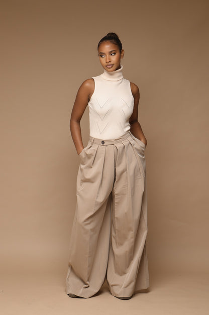 Pantalon chino [ beige ]