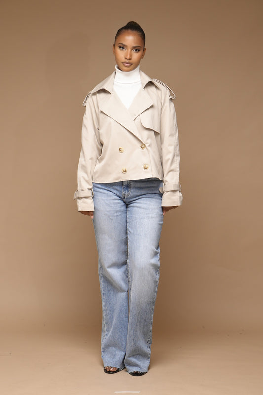 Trench coats court [ Taupe]