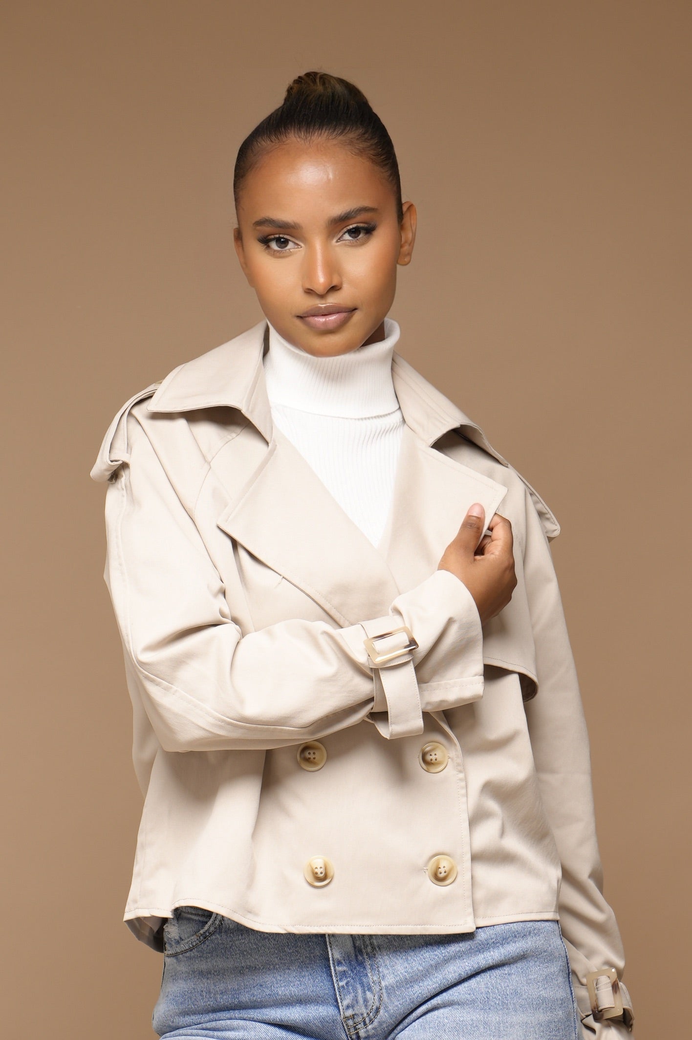 Trench coats court [ Taupe]