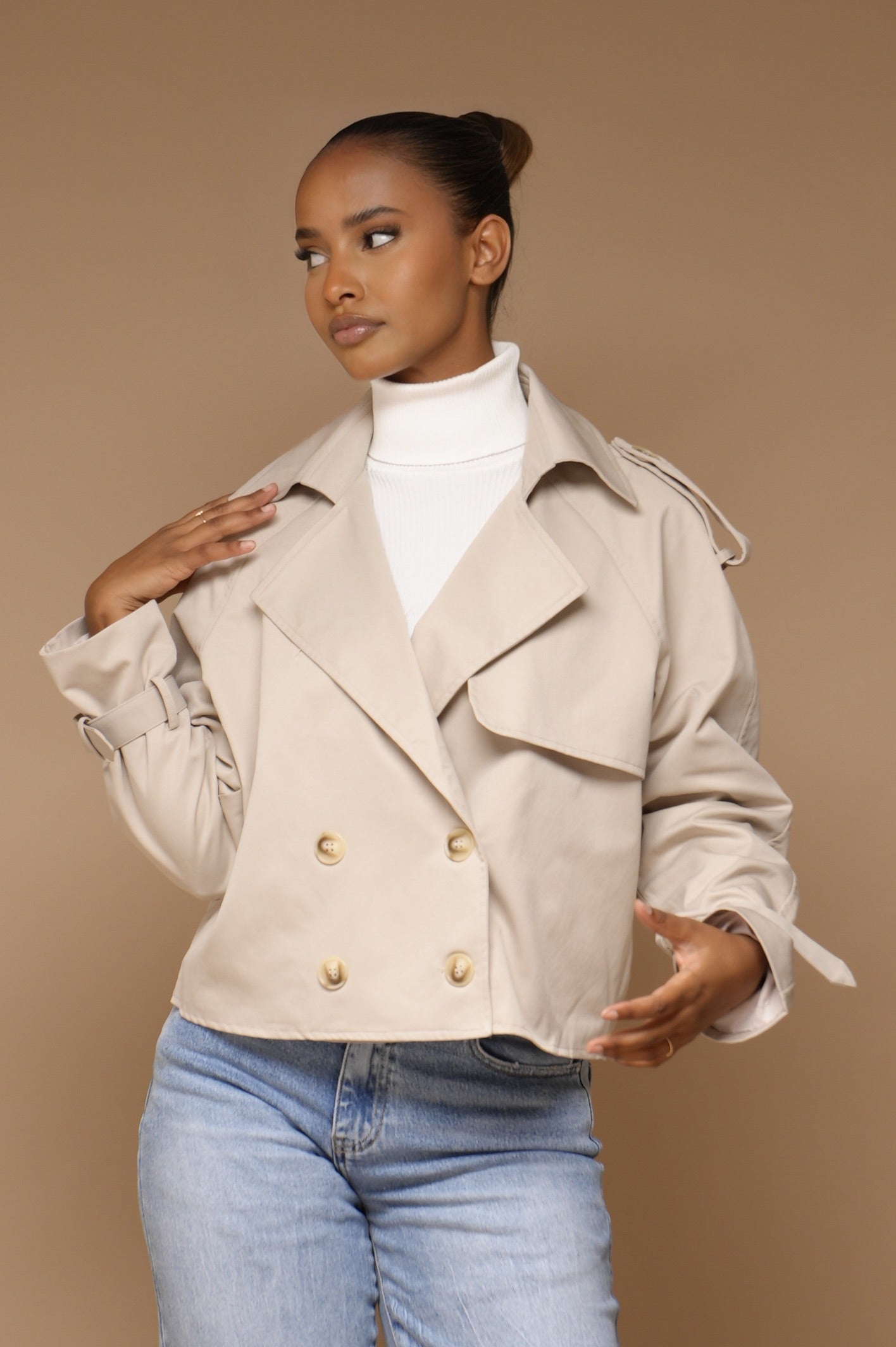 Trench coats court [ Taupe]