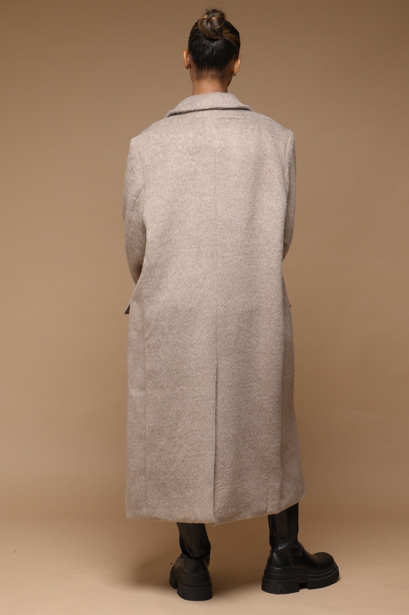 Manteau laine oversize [ Beige]