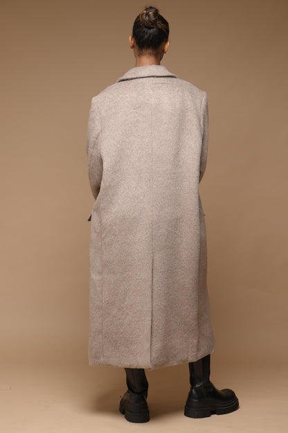 Manteau laine oversize [ Beige]