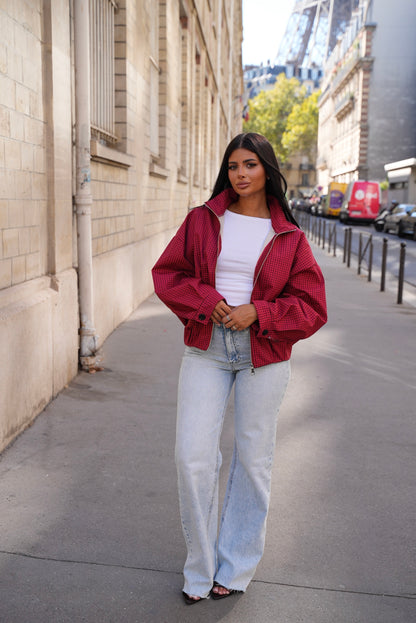 Veste vichy [ Rouge ]