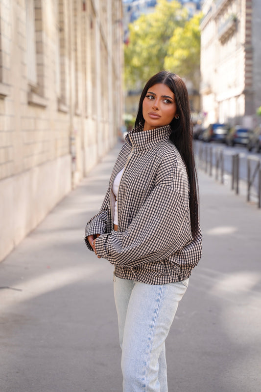 Veste vichy [Gris/ Noir]