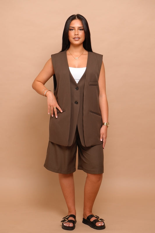 Blazer sans manche masculin