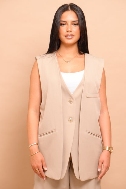 Blazer sans manche masculin