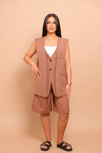 Blazer sans manche masculin