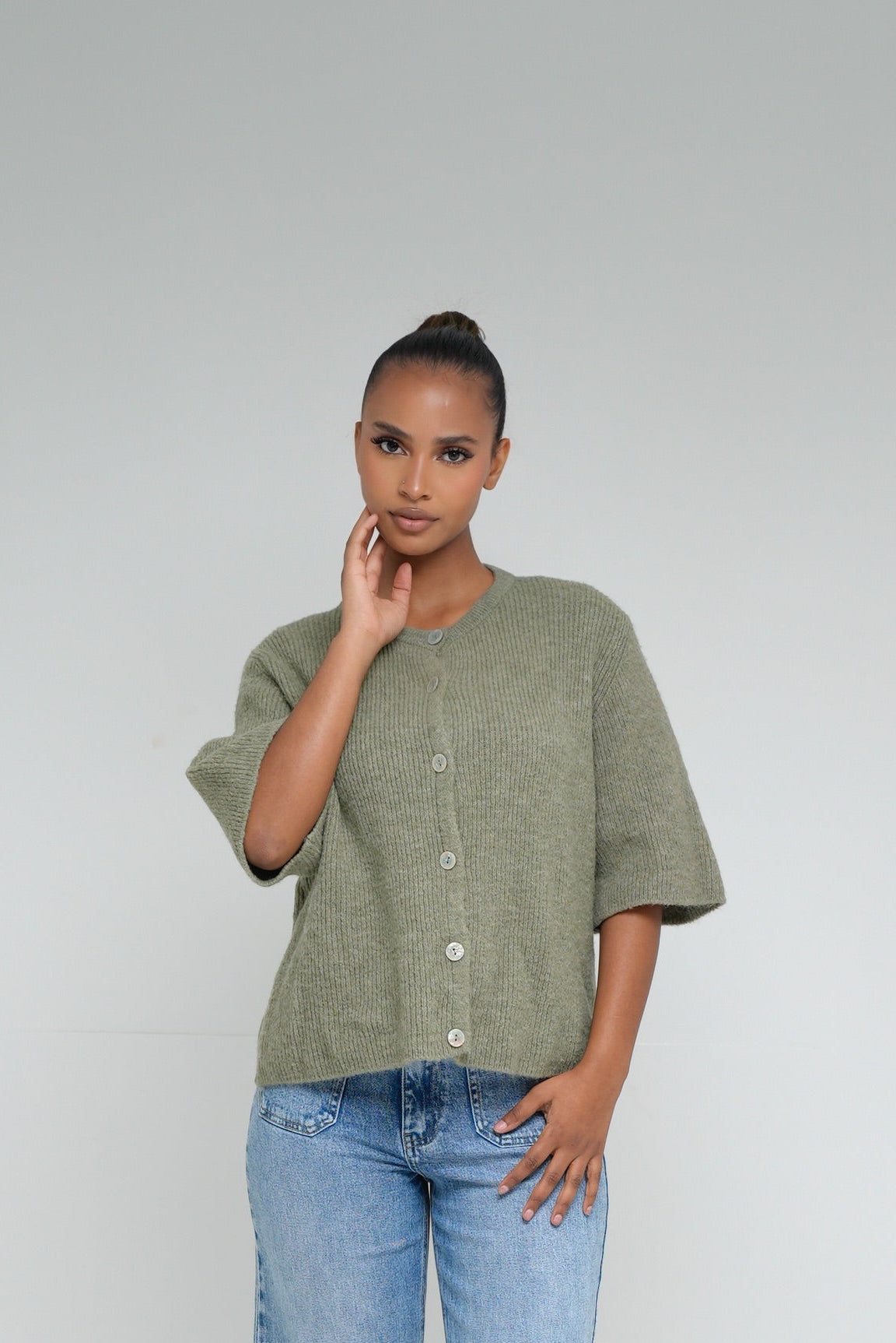 Gilet maille [ Vert]