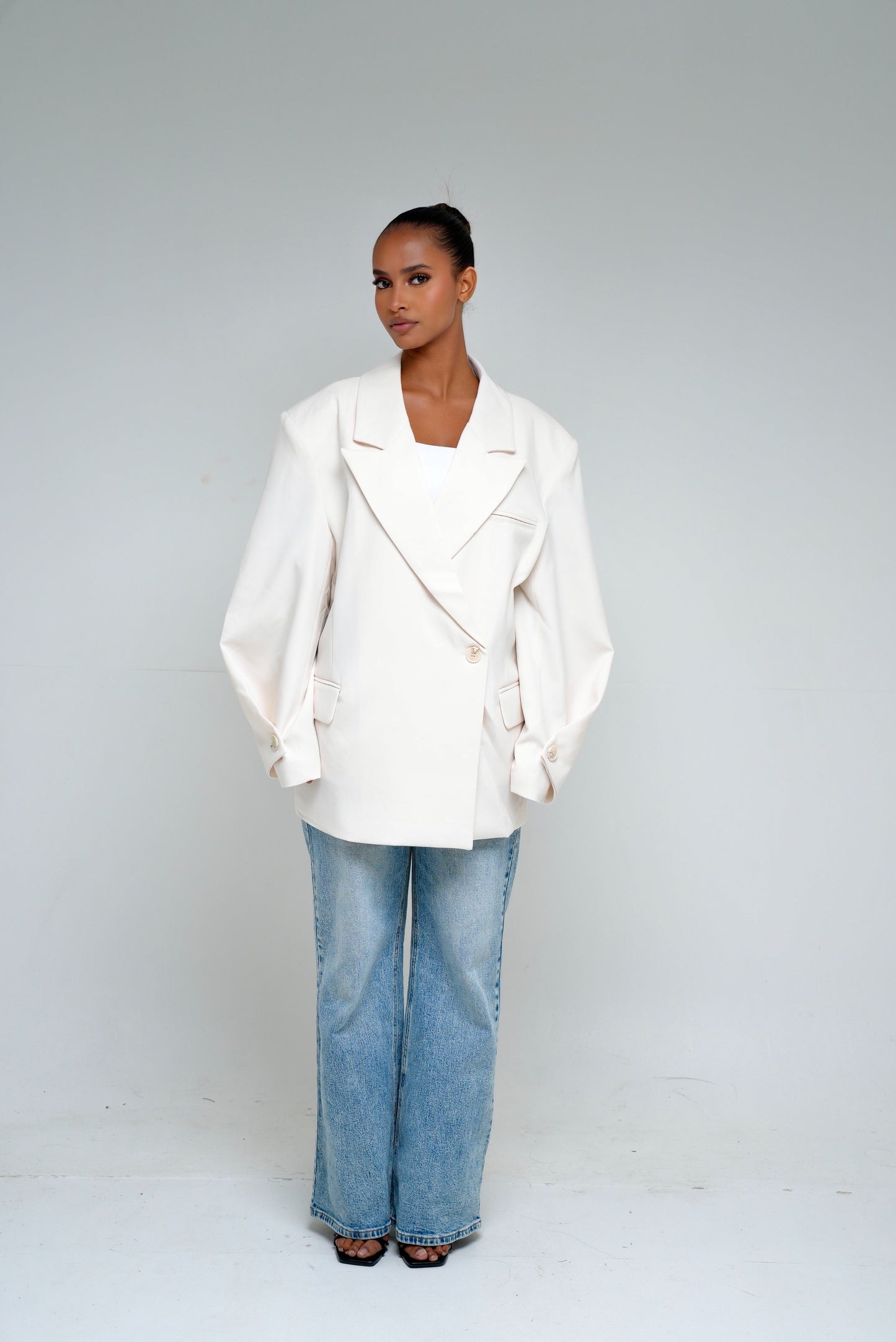 Blazer asymétrique [ Blanc]233