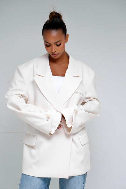 Blazer asymétrique [ Blanc]233