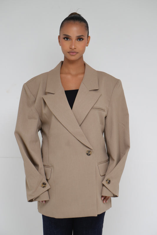 Blazer asymétrique [ Taupe]233