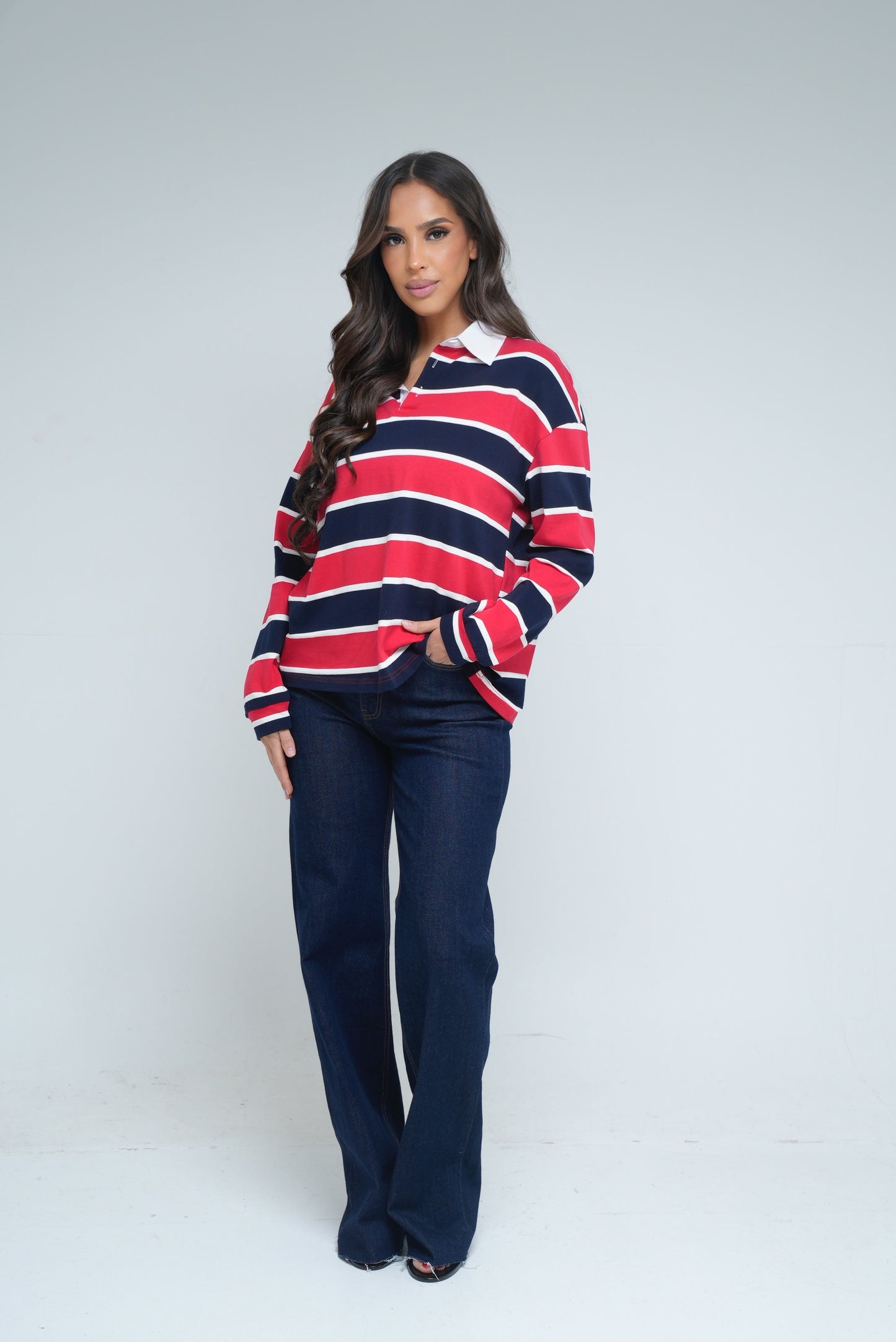 Polo à col [ Rouge]