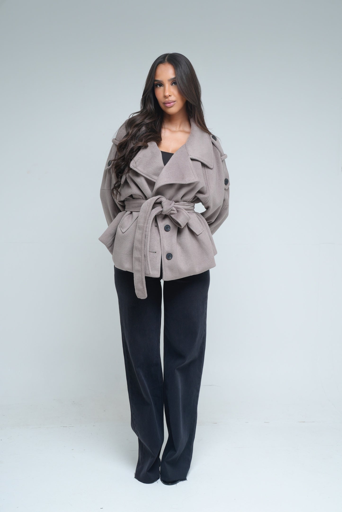 Manteau 50% laine [ Beige]