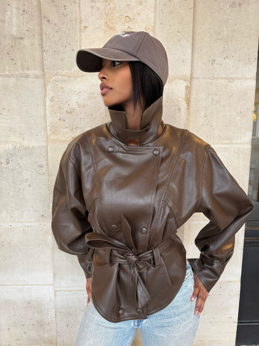 Veste aviateur [ Chocolat]