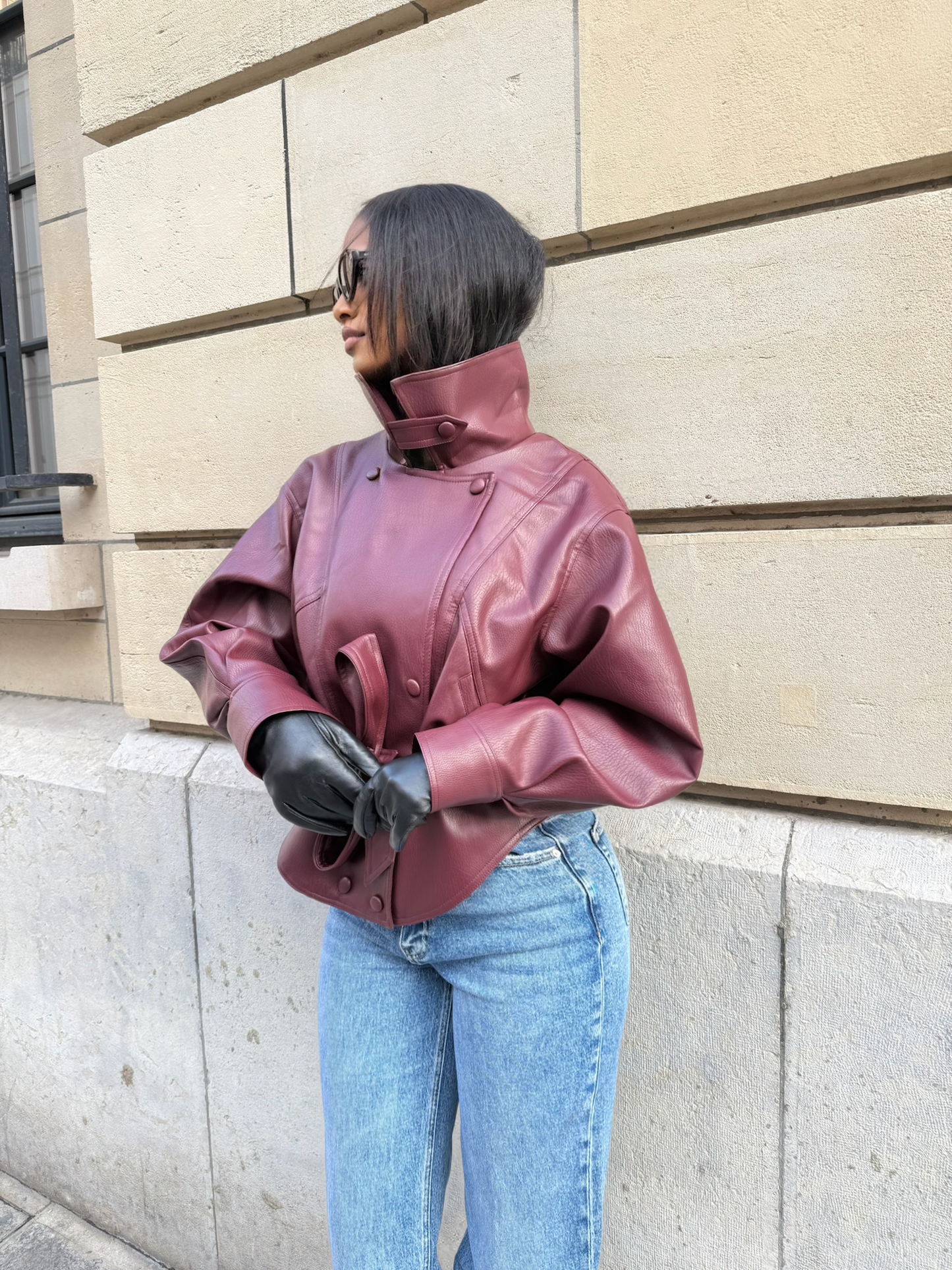 Veste aviateur [ Bordeau]