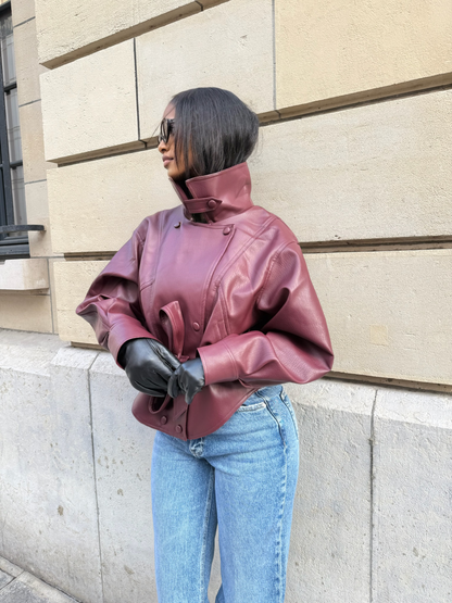 Veste aviateur [ Bordeau]
